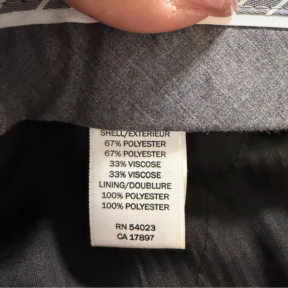 Banana Republic Modern Fit Men's‎ Dress Pants Grey Plaid Check Size 36x32